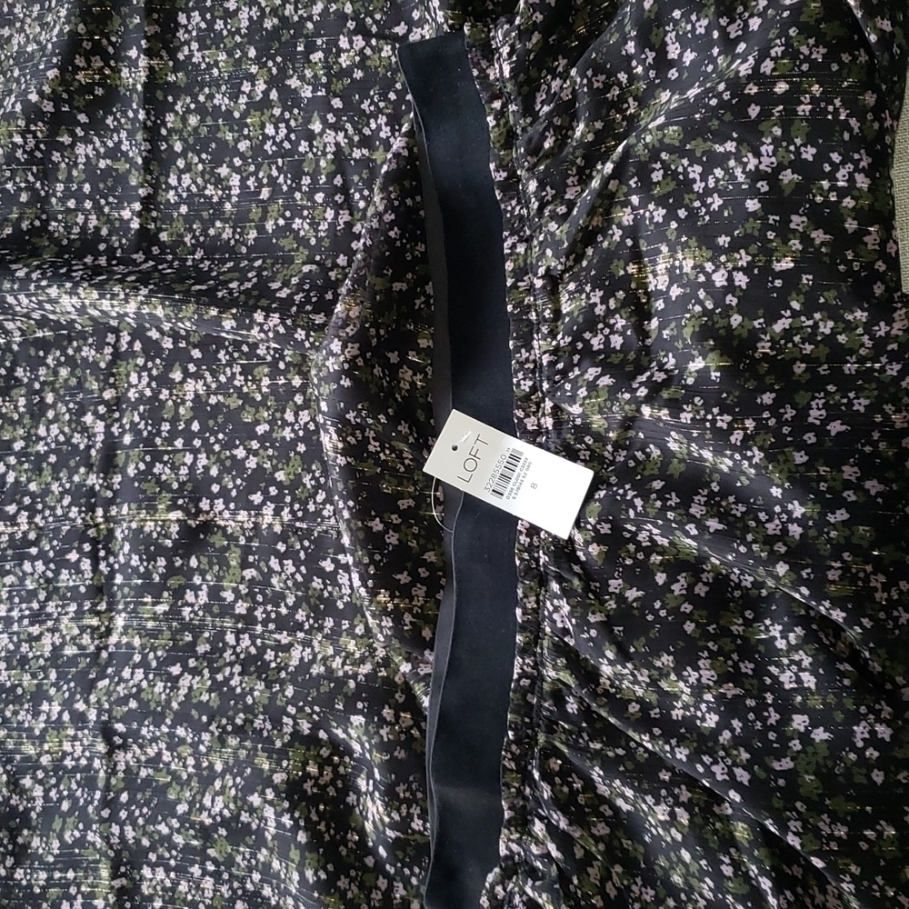 Nwt LOFT FLORAL PULL ON MIDI SKIRT, SIZE 8 - Picture 12 of 16